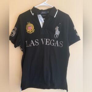 Ralph Lauren Polo Custom Slim Fit Shirt - Black and Blue